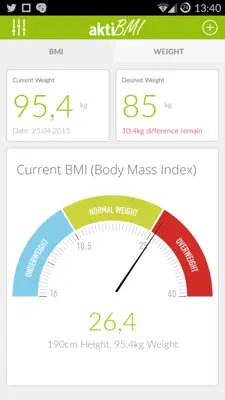 aktiBMI android App screenshot 5